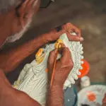 Shooting fotografico artigianato con focus su colori, texture e pezzi unici